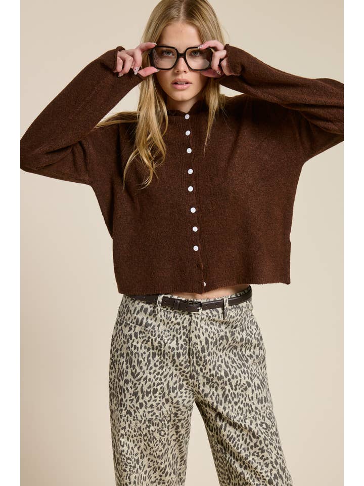 Mimosa - Wholesale Cardigan - Women's - Essential Button Down Cardigan Top11