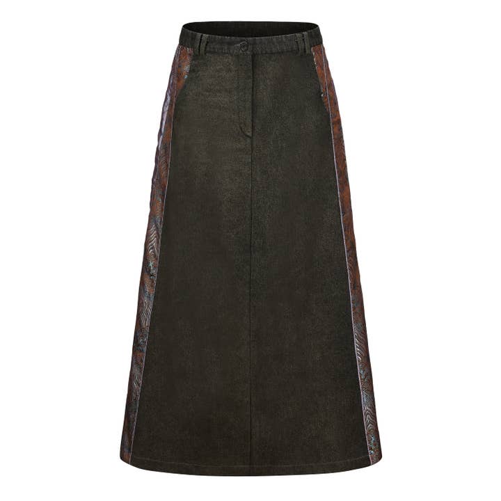 Cha Patch Maxi Skirt for wholesale by DAWANG