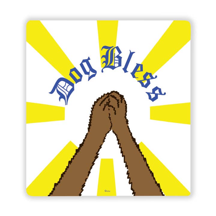 Dog Bless Sticker for wholesale by xou