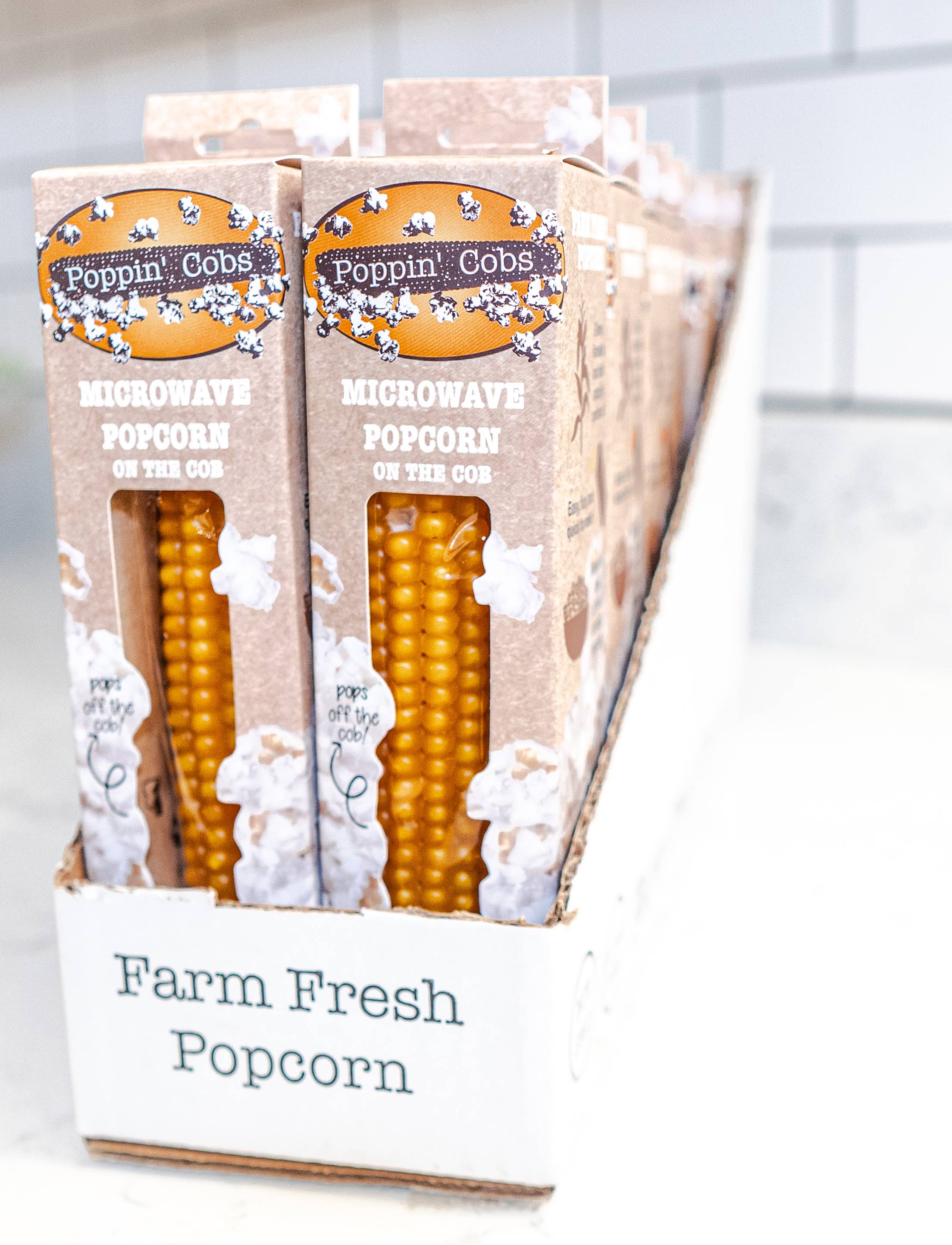 Poppin' Cobs Popcorn - Wholesale Popcorn - Microwave Popcorn - Single Pack with Counter Display4
