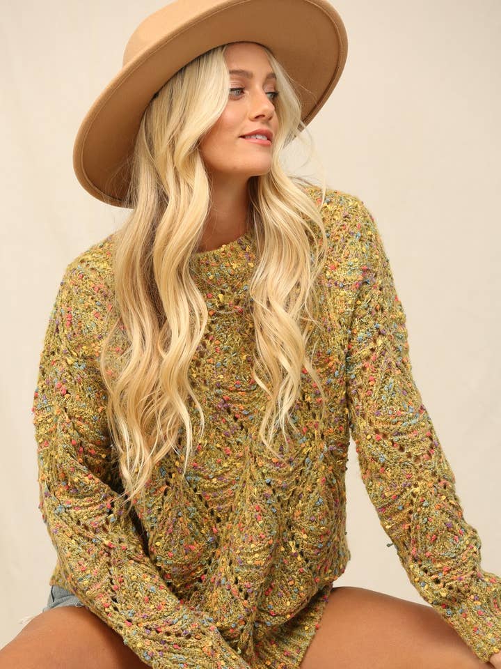 Colorfully Speckled Sweater for wholesale by KyeMi