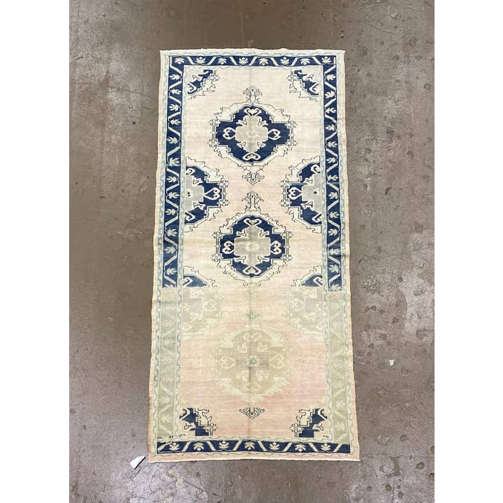 Vintage Turkish Konya Rug Runner | 4.8 x 10.6 for wholesale by Vintage Loomz