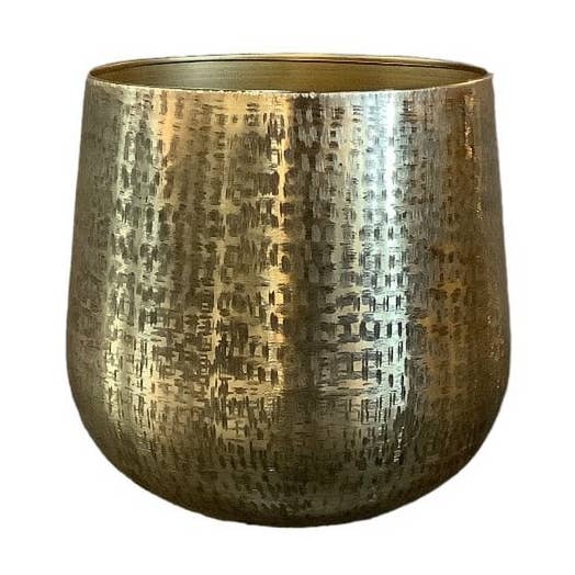 Karakter pot gammelt guld håndmalet XS for engroshandel hos Ceramics Limburg