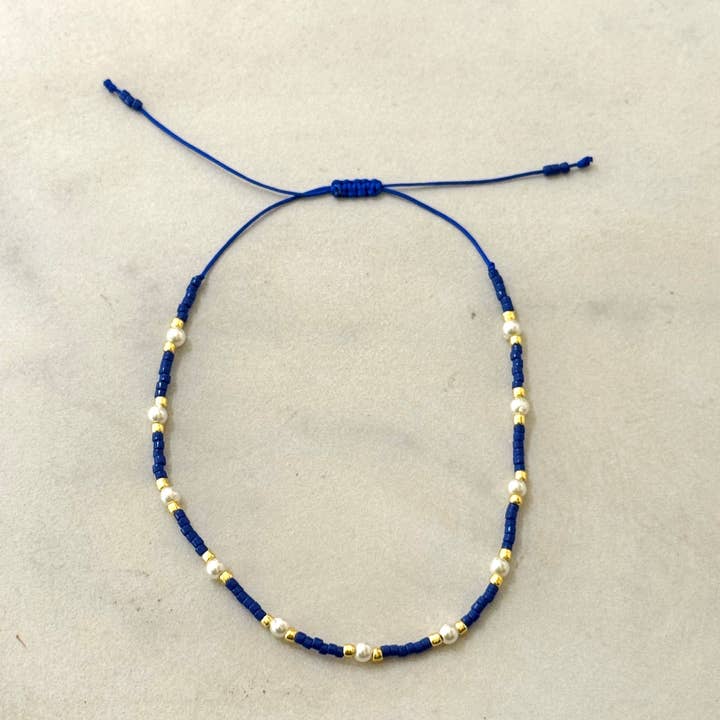 Cassette Barcelona - Wholesale Beaded Bracelet - Corine Adjustable Summer Macrame Bracelet w Color Beads1