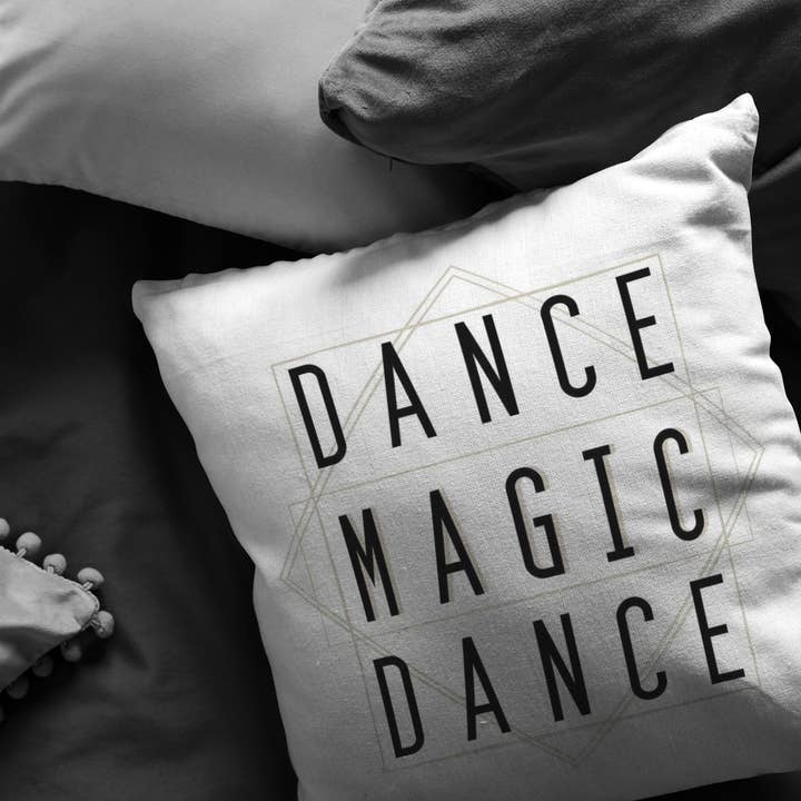 Dance Magic Dance Quote Labyrinth David Bowie Pillow for wholesale by Caliberry Home Goods