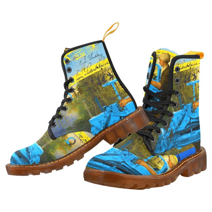 MOTHER AND CHILD I Women’s All Over Print Fabric High Boots for wholesale by Bønes and Balløøns