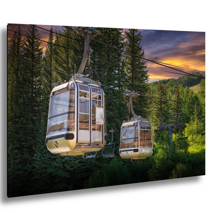 Vail Ski Lift Wall Art - Acrylic - UV Print for wholesale by 998 Millibar Photography