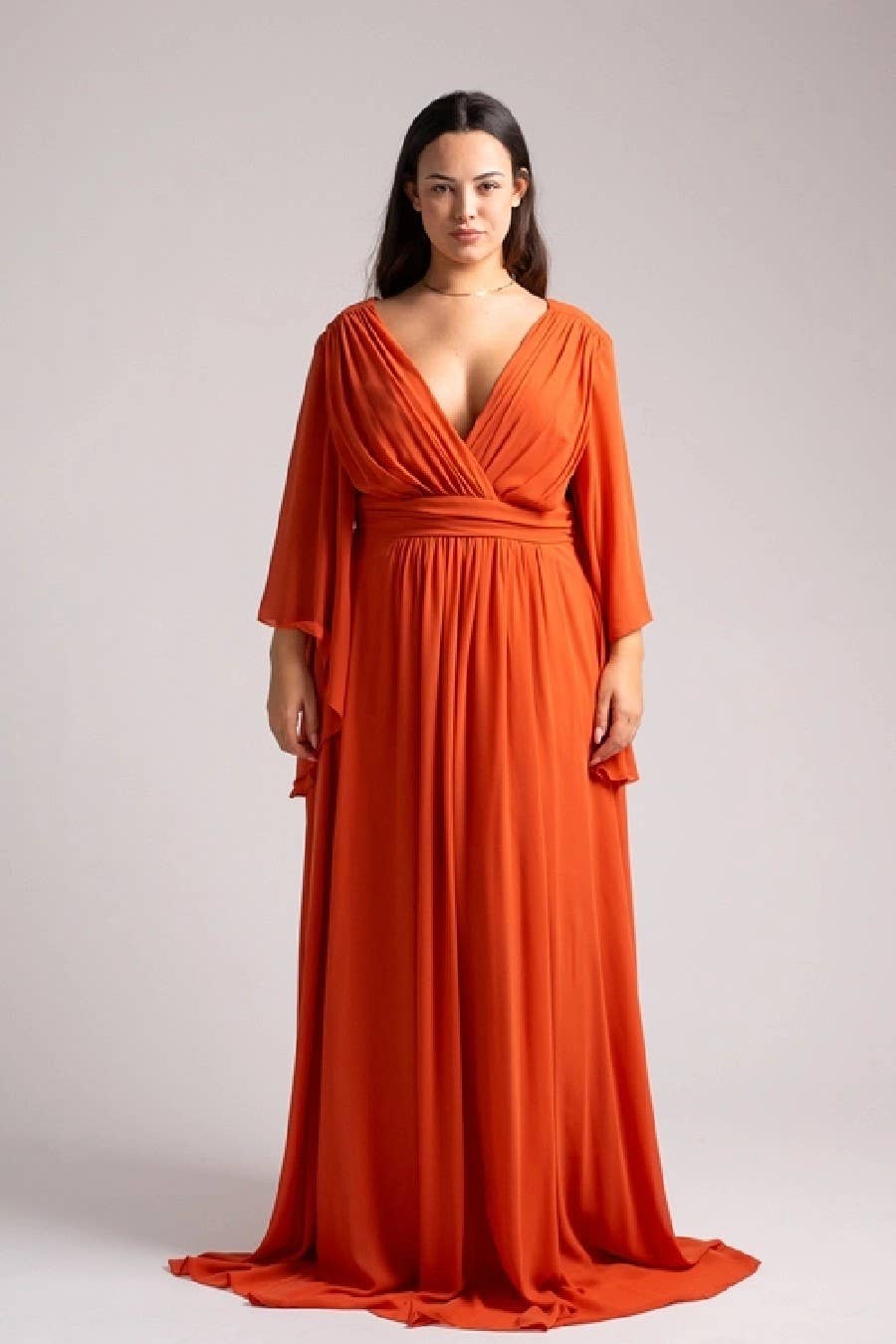 Eva & Lola - Epsilonn - Wholesale Gown - Women's - HM2290QS - Long fluid dress plus sizes13