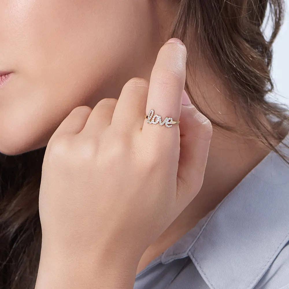 Maiden-Art MindfulChic Fashion – wholesale Multi-stone ring – 925 Sterling Silver Swarovski Stone Name Ring - Swarovski stone ring3