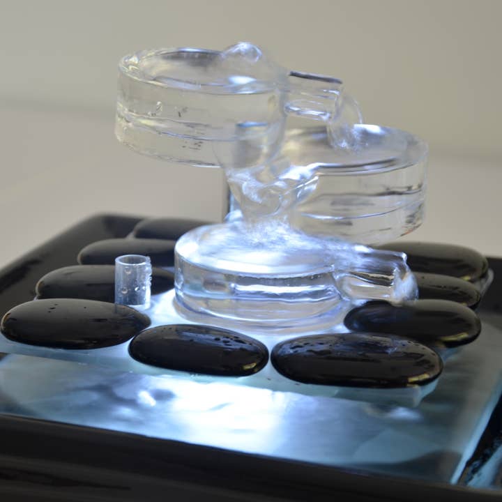 Zen'Arôme - Wholesale Decorative tabletop object - Himalaya Indoor Fountain in Glass and Ceramic6
