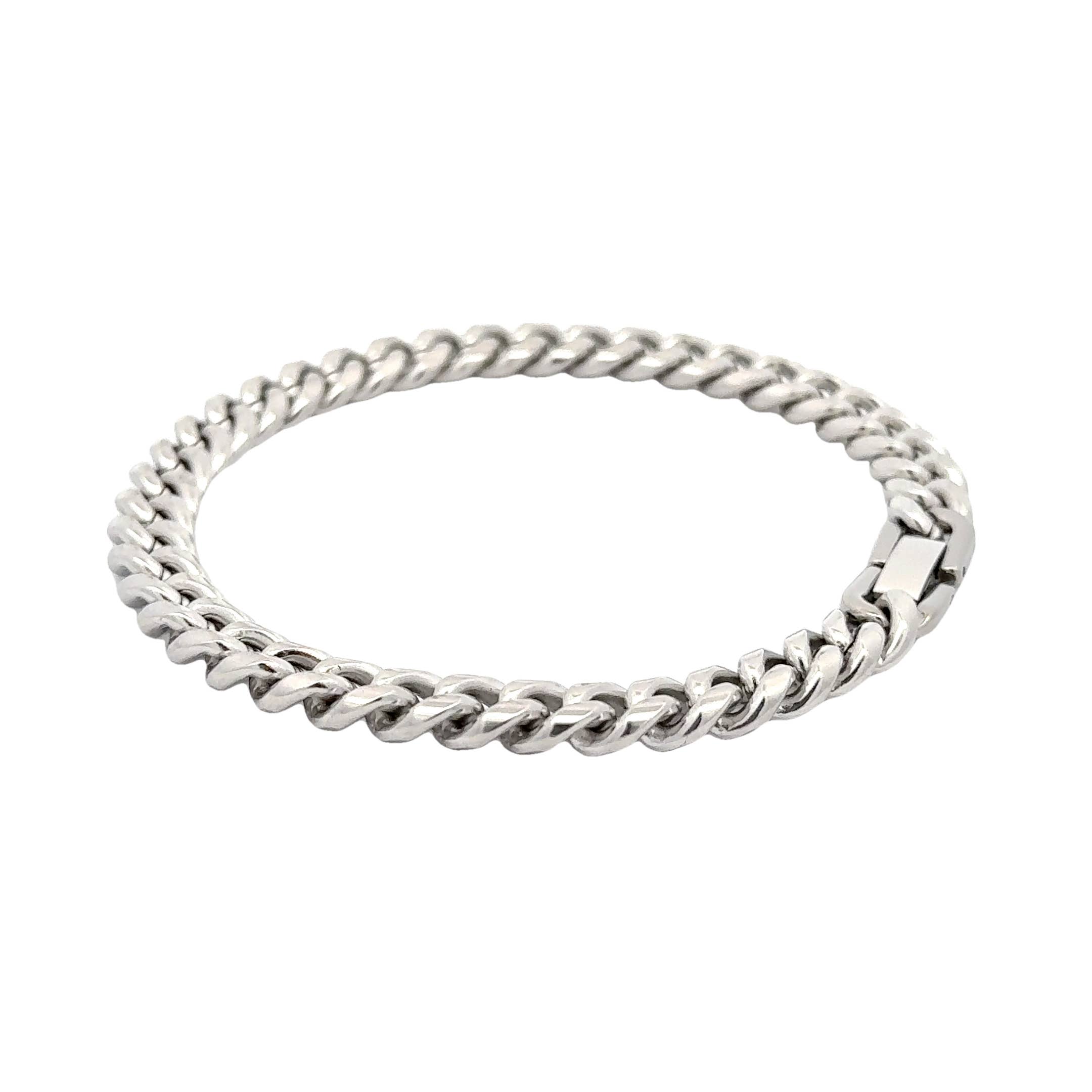 PAXPARIS – wholesale Link & chain bracelet – Men's Cuban Curb Chain Link Bracelet, 8mm4