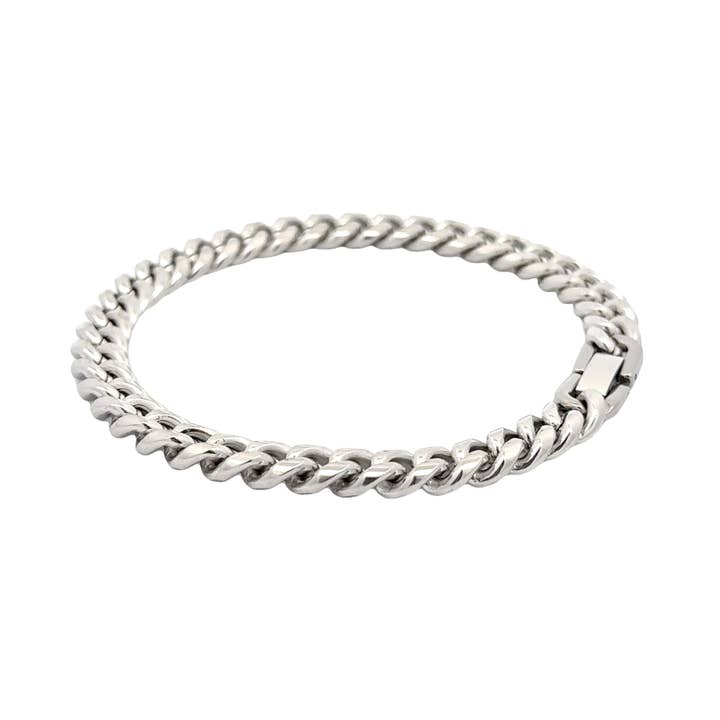 PAXPARIS – wholesale Link & chain bracelet – Men's Cuban Curb Chain Link Bracelet, 8mm4