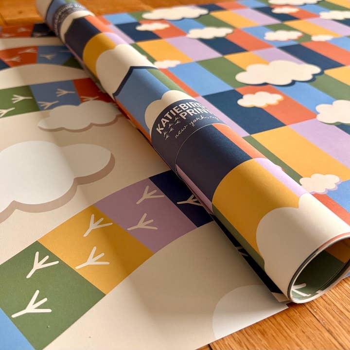 Katiebird Prints - Wholesale Wrapping Paper Roll - Wanderlust Retro Eco-Friendly Colorful Gift Wrap4