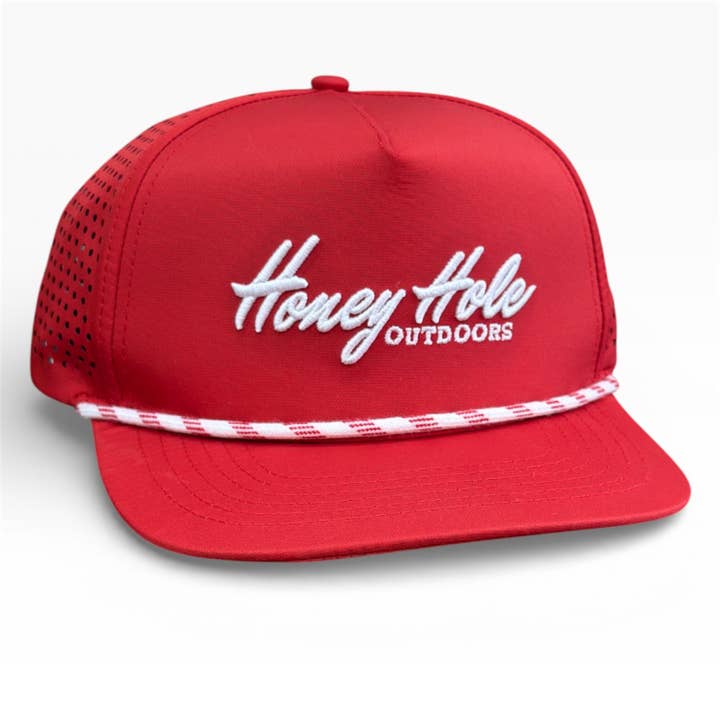 Performance Rope Hat - Heritage - Rot für den Großhandel von Honey Hole Outdoors
