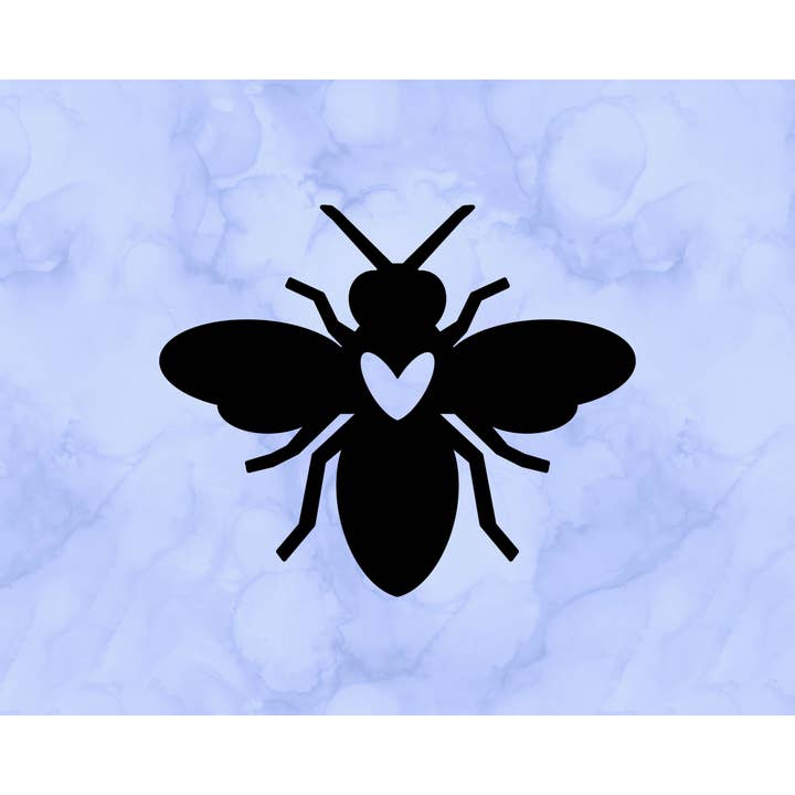 Bee Heart Decal (2") for wholesale by Sticking with You