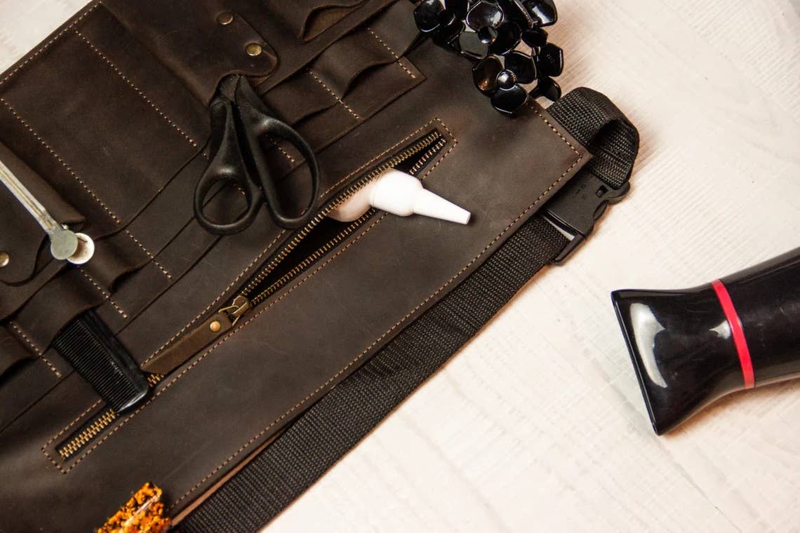 Pikore – Engroshandel Forklæde – Læder frisører forklæde6