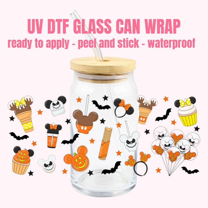 ENVOLTORIO UV DTF PARA HALLOWEEN 79 para venta al por mayor de One Stop Cups