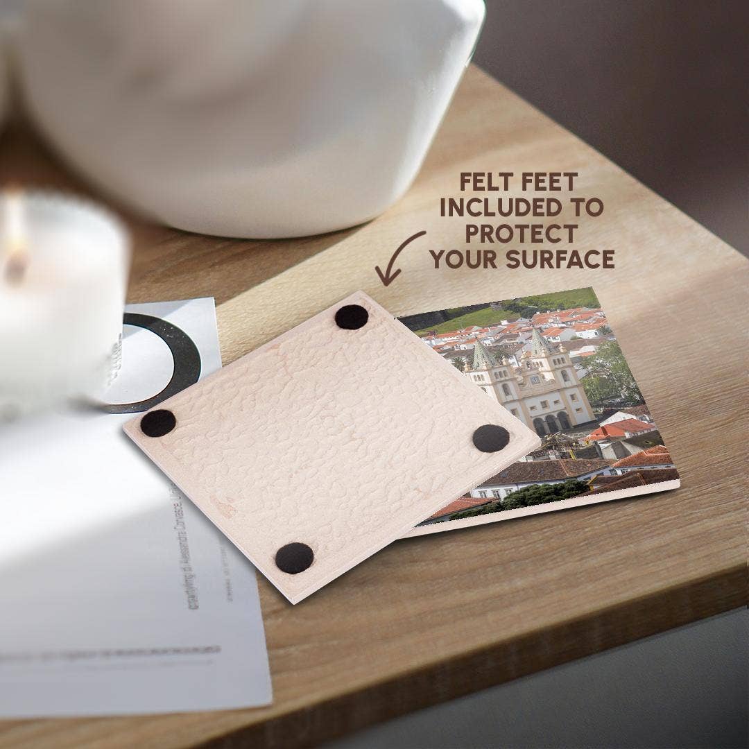 3dRose - Wholesale Coasters - 3dRose, Portugal, Azores Terceira Island, Santissimo Salvador da Se cathedral, Coaster3