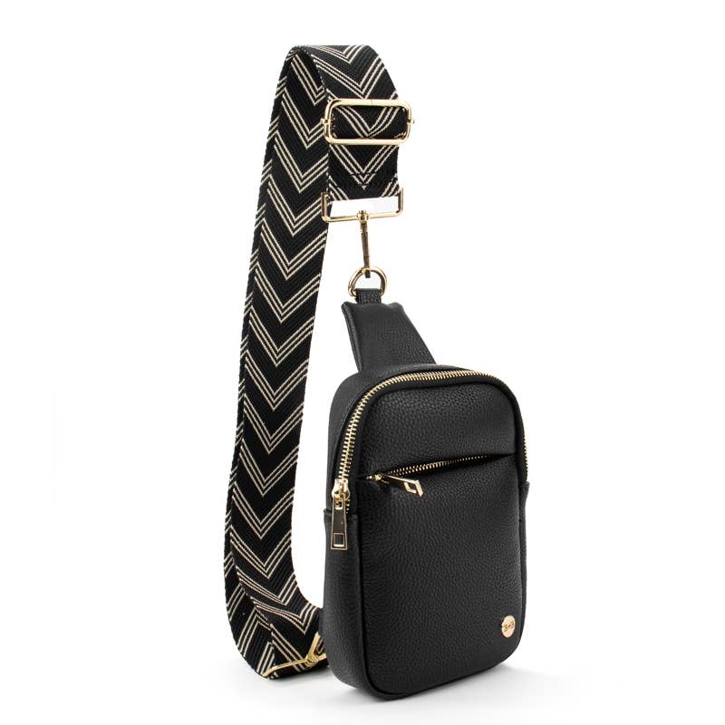 Babs + Birdie - Wholesale Crossbody Bag - Women's - The Harlow |  Sling Bag with Chevron Strap | 3 Colors 3