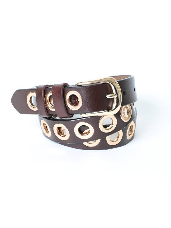 Gold Buckle Waist Hip Belt for wholesale by Leto Accessories