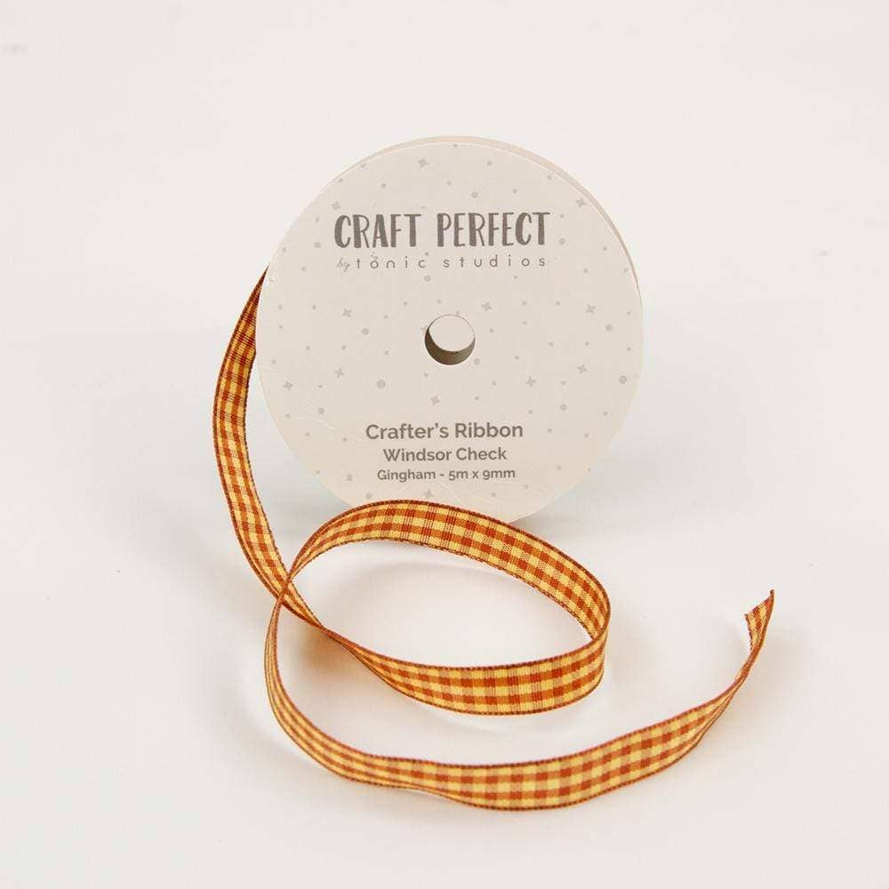 Tonic Studios – wholesale Ribbon – Gift wrapping – Craft Perfect - Ribbon - Windsor Check Gingham - 9mm x 5m - 8984E0