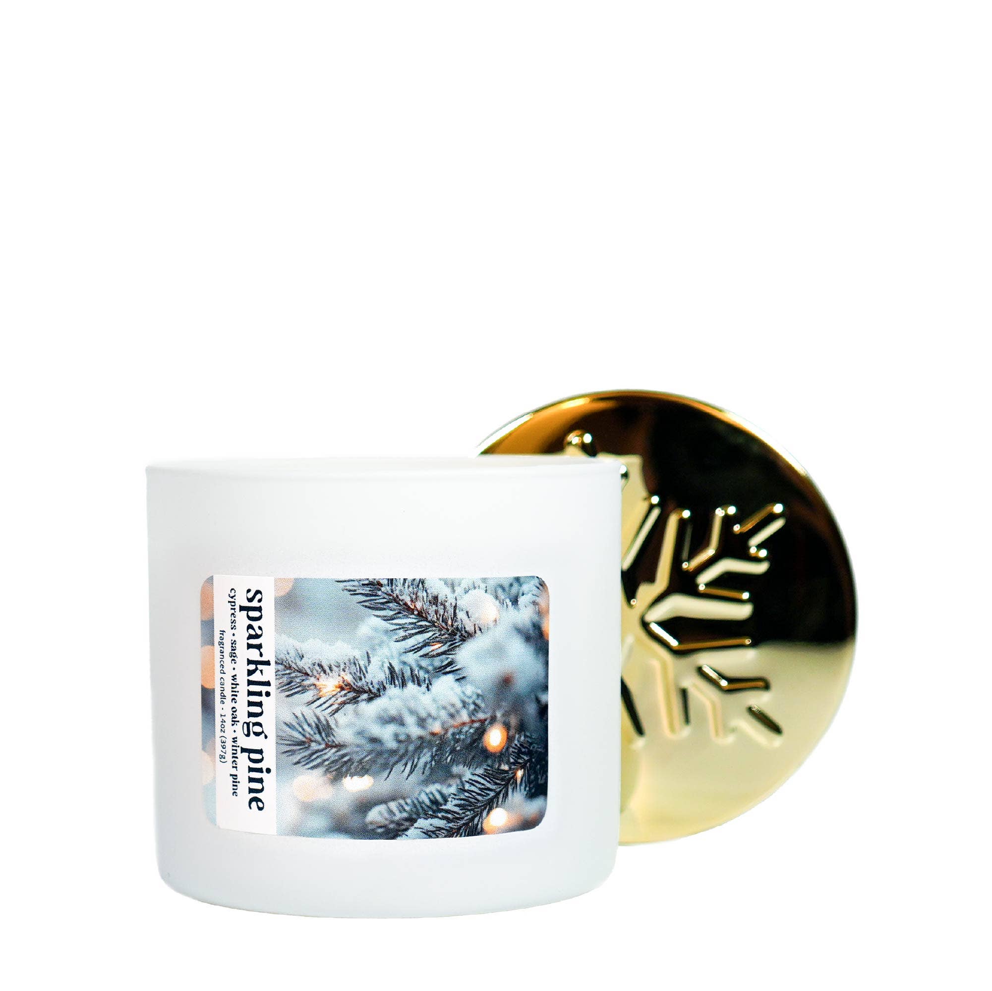 MVP Group International INC - Wholesale Jar/Filled Candle - Sparkling Pine 3-Wick Jar Candle, Soy Blend Wax, 14oz1