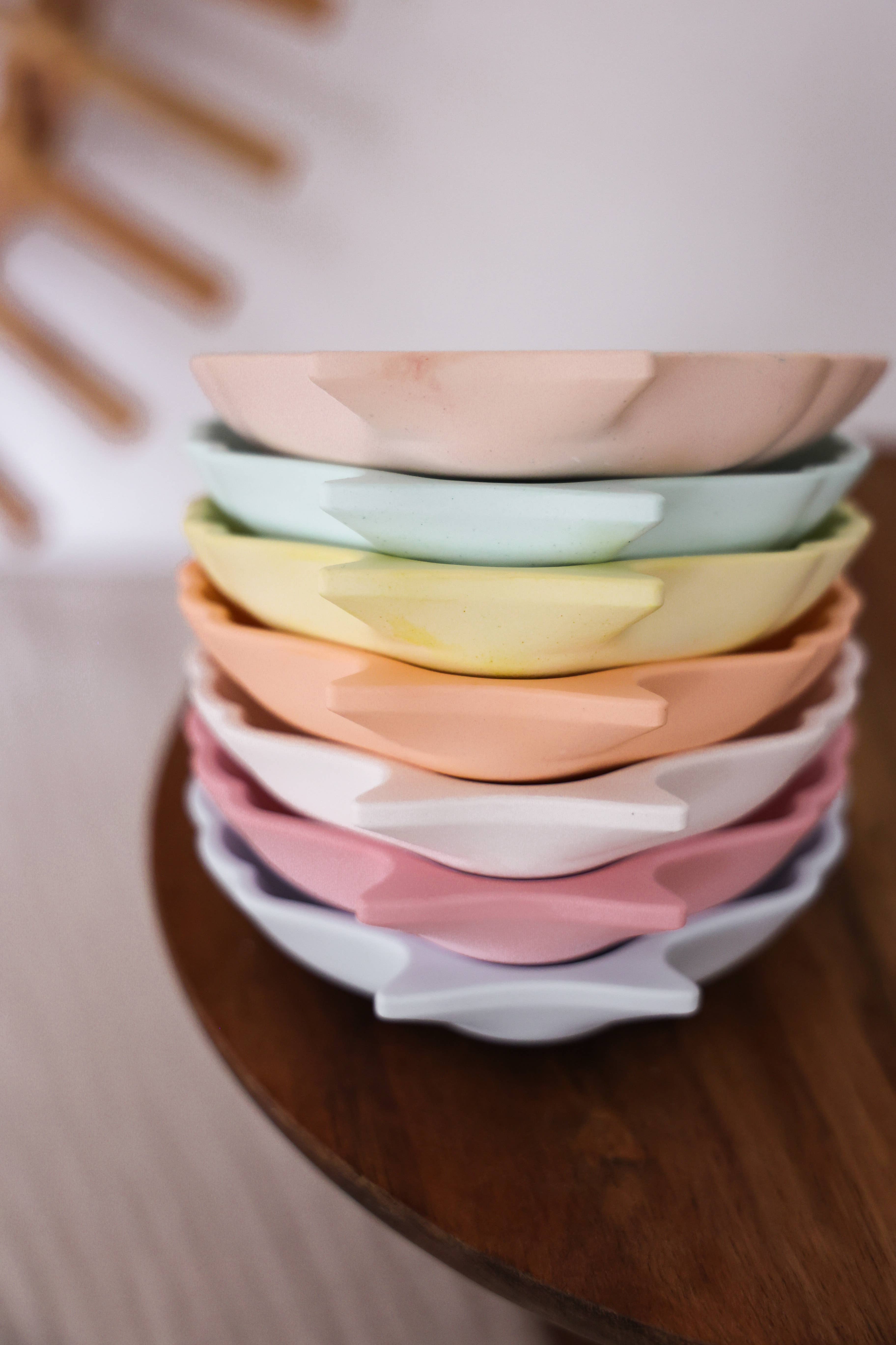 Niki Candle - Wholesale Decorative Plate/Dish/Bowl - Flat mussel bowl - handmade9