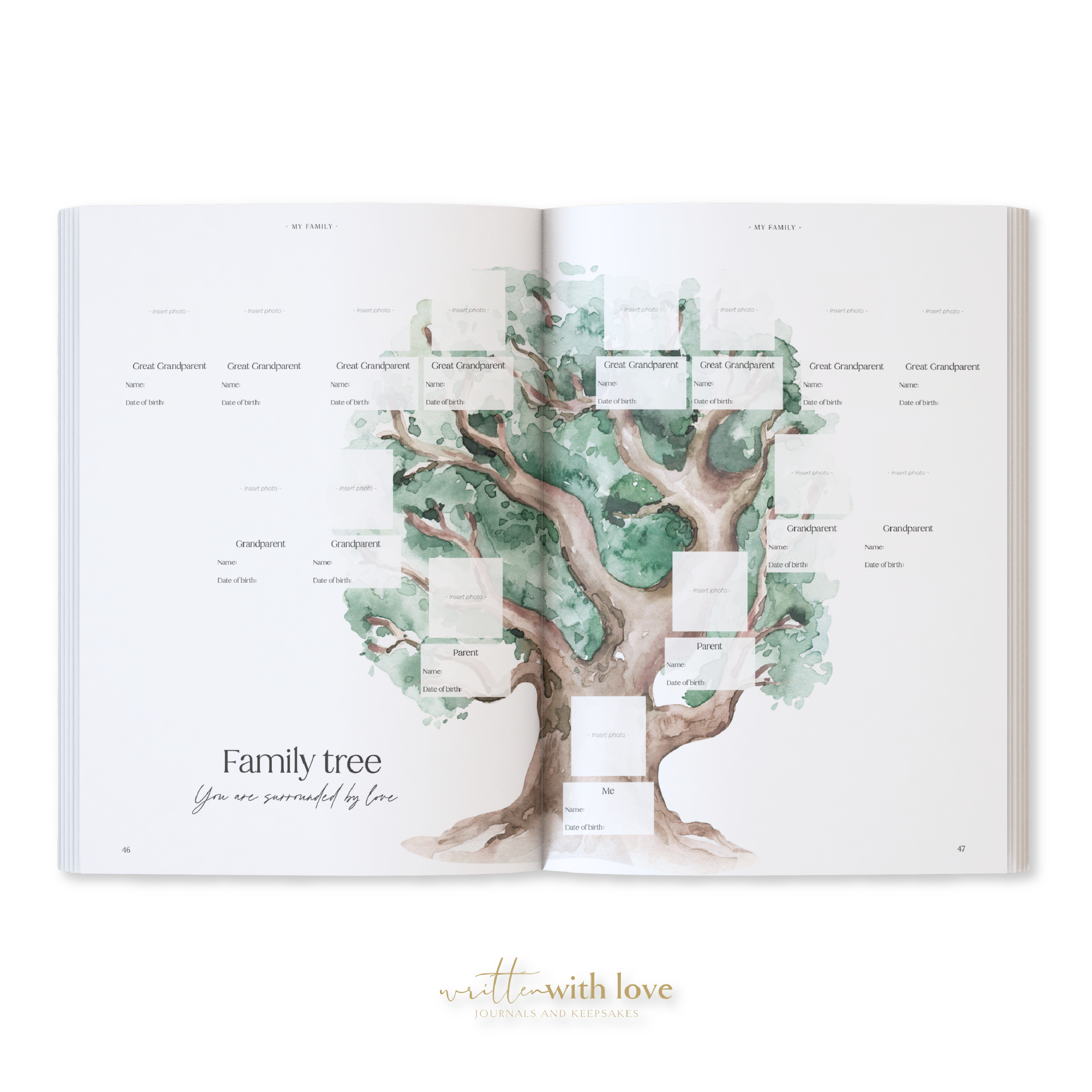 Written With Love - Wholesale Memory Book - Kids & Baby - Baby Memory Book with Keepsake Box - Oatmeal 11