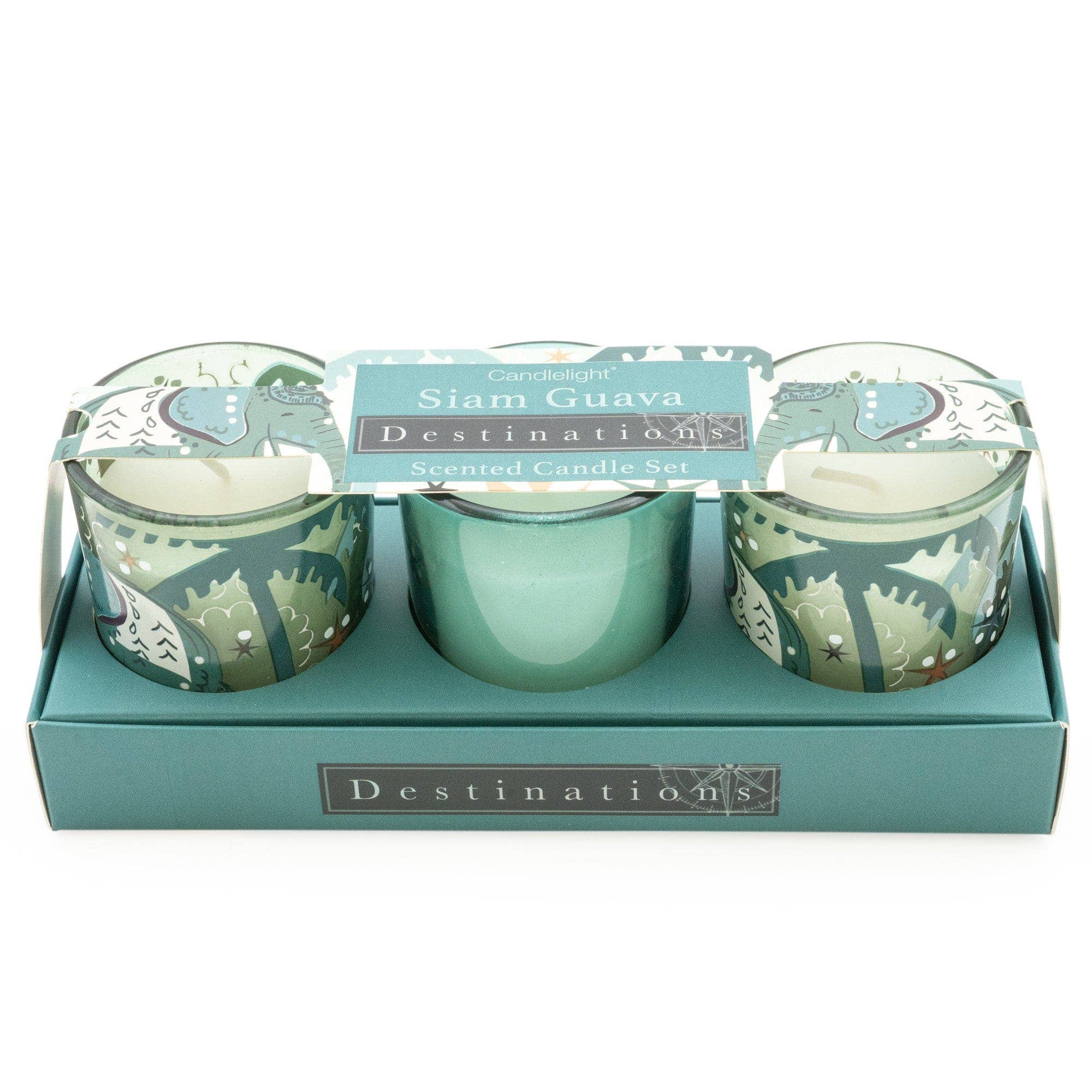 Candlelight Products Ltd – wholesale Votive candle – Siam Guava S/3 Mini Votives with Thai Flower Market Scent 6PK1