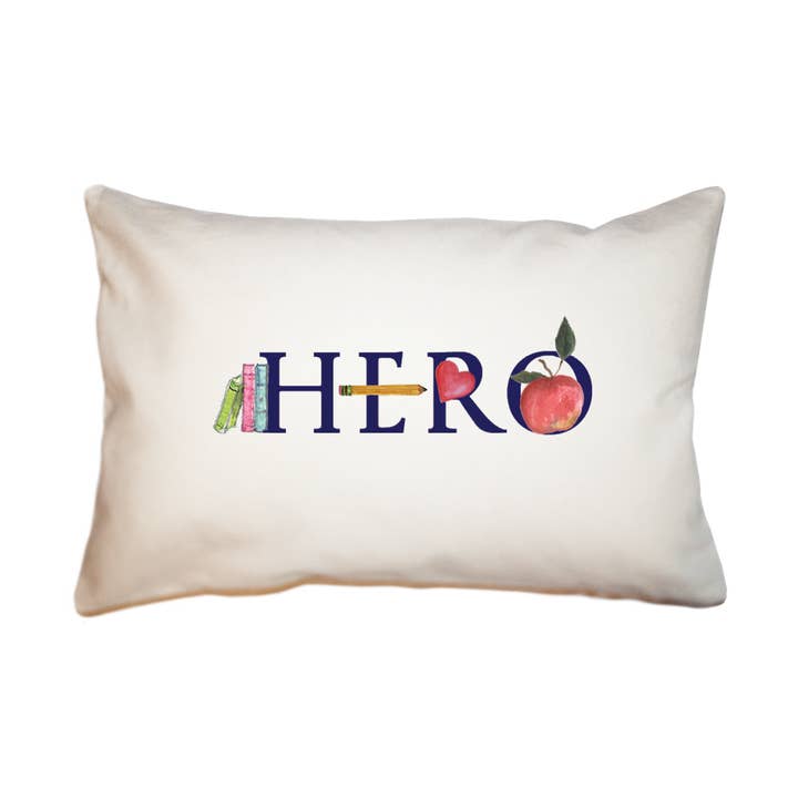 hero lærer stor rektangel pude for engroshandel hos Tina Labadini Designs