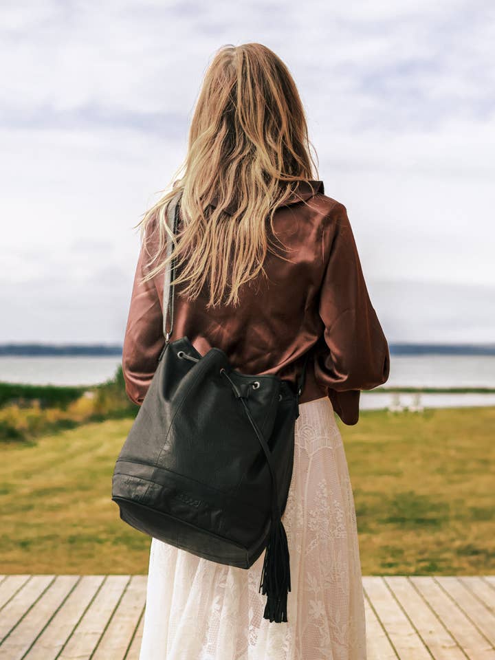 Marina projektpose i læder for engroshandel hos Muud