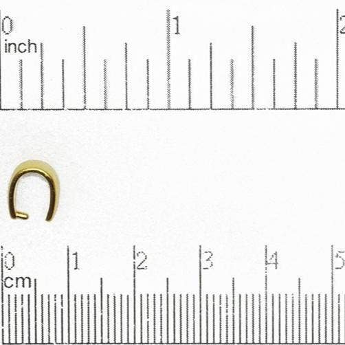 Continental Beads - Wholesale Individual Charm/Pendant - 9mm x 5mm Pinch Bail - Available in Multiple Finishes - Made of Brass - Sold by the Piece - PB6007