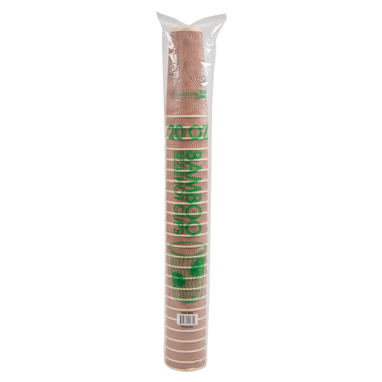 NatureZway - Wholesale Disposable Cup - Bamboo Double Wall Ripple Cups, No Sleeve Needed, 1000 count12