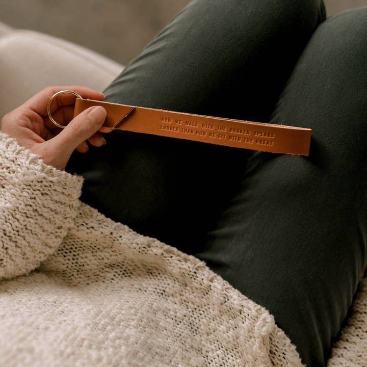 Dear Heart - Wholesale Keychain - Women's - Walk With the Broken Wristlet | Christian Gift Keychain