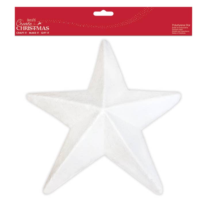 West Design Products - Venta al por mayor Kit de manualidades - Crea tu propia estrella de poliestireno para Navidad, 27 cm