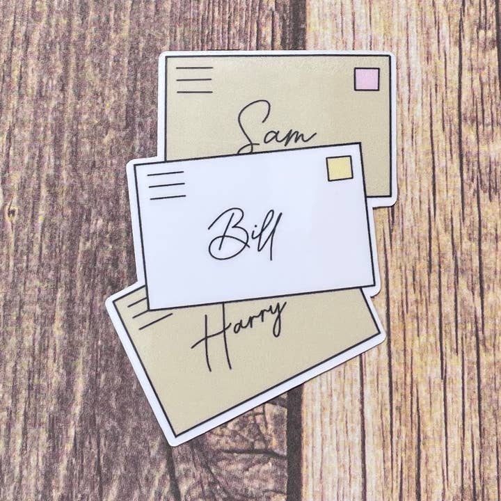 Mamma Mia Dad Letters Waterproof Stickers/Magnets for wholesale by JG Sticker Shop