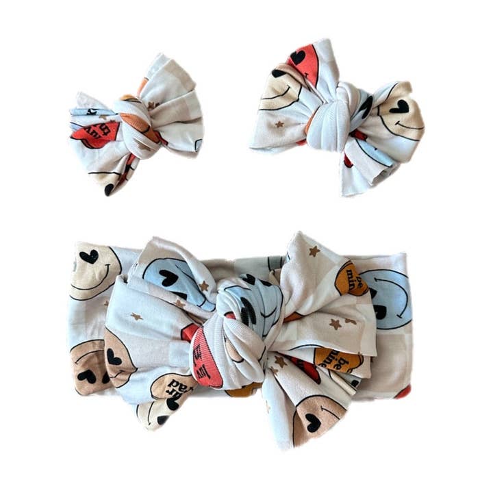 Tyed ‘N Knots - Wholesale Haarstrik - Kinderen - CONTROLEER JA OF NEE BAMBOE BOGEN