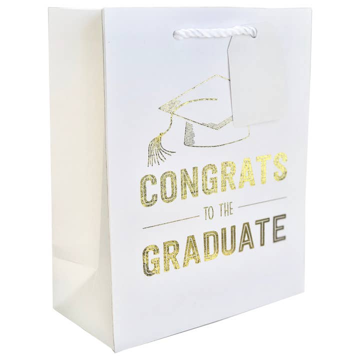 Grad White Totes - Medium for wholesale by Jillson & Roberts