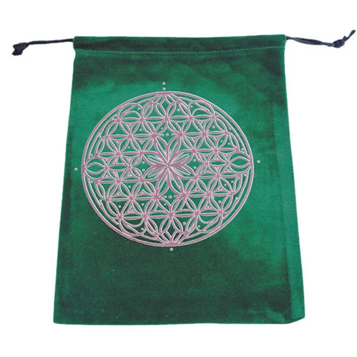 Bolsa de Tarot de Terciopelo Cosmic Bloom para venta al por mayor de Designs by Deekay Inc.
