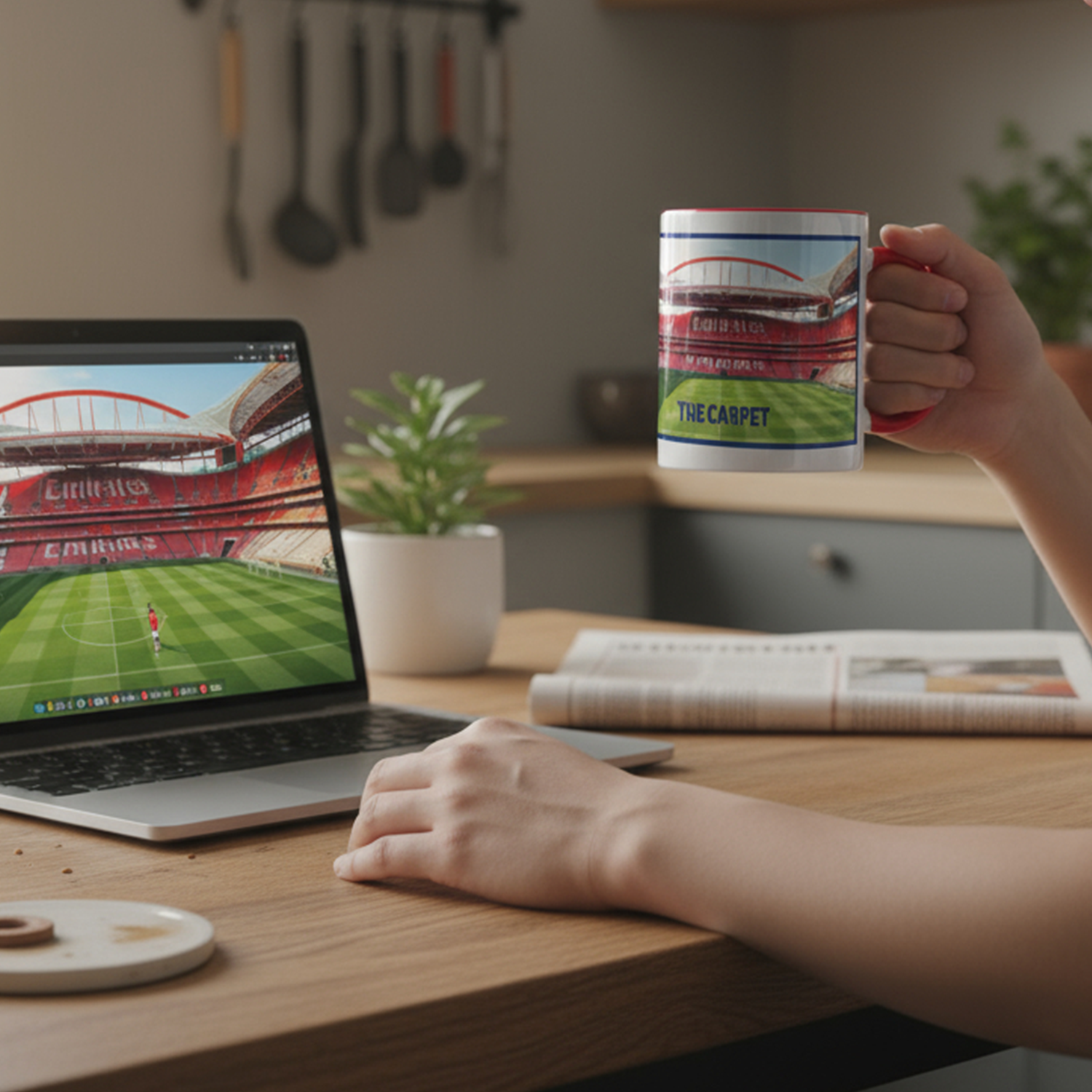 SmartyPants - Wholesale Coffee/Tea Cup - The Carpet Heritage Mug – Arsenal Football Fan Gift 2