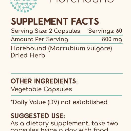 HerbEra - Wholesale Oral Supplement/Vitamin - Horehound Capsules