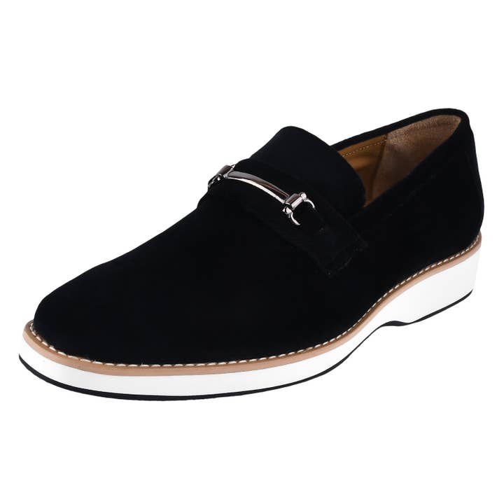 LIBERTYZENO – Großhandel Loafer – Herren – Welkar Slip-On-Mokassins für Herren aus Samt mit lässiger Schnalle