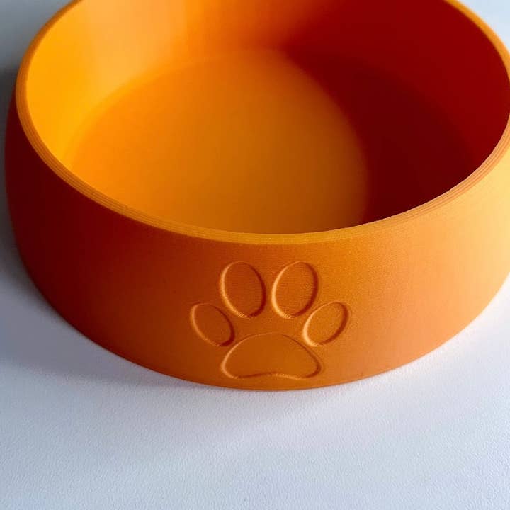 Prairie City Printing Co. - Wholesale Pet Bowl - Cat/Dog - Paw Print Pet Bowl
