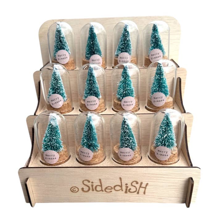 Christmas tree cloche 12x for wholesale by Sidedish Cards