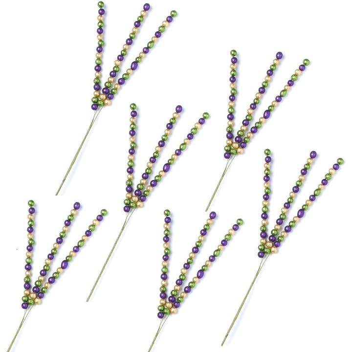 Factory Direct Craft - Wholesale Ornament - 27" Mardi Gras Round Ball Stem 1