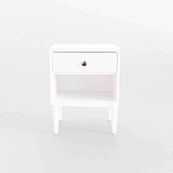 Miniette - Wholesale Doll Accessory Kit - Kids - Miniature Dollhouse Nightstand – Modern Side Table1