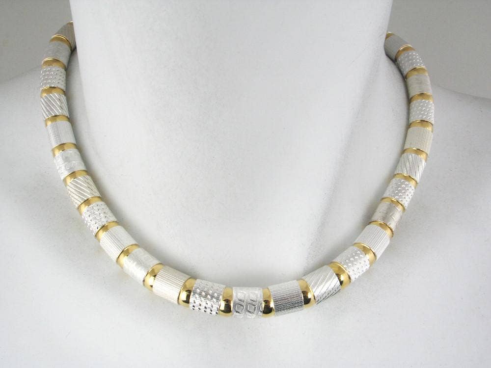 Erica Zap Designs - Wholesale Beaded/Pearl Necklace - Textured Tube & Ball Necklace1