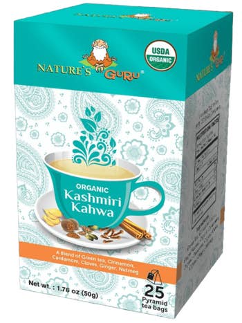 Organic Tea Bags - Kashmiri Kahwa for wholesale by Nature's Guru