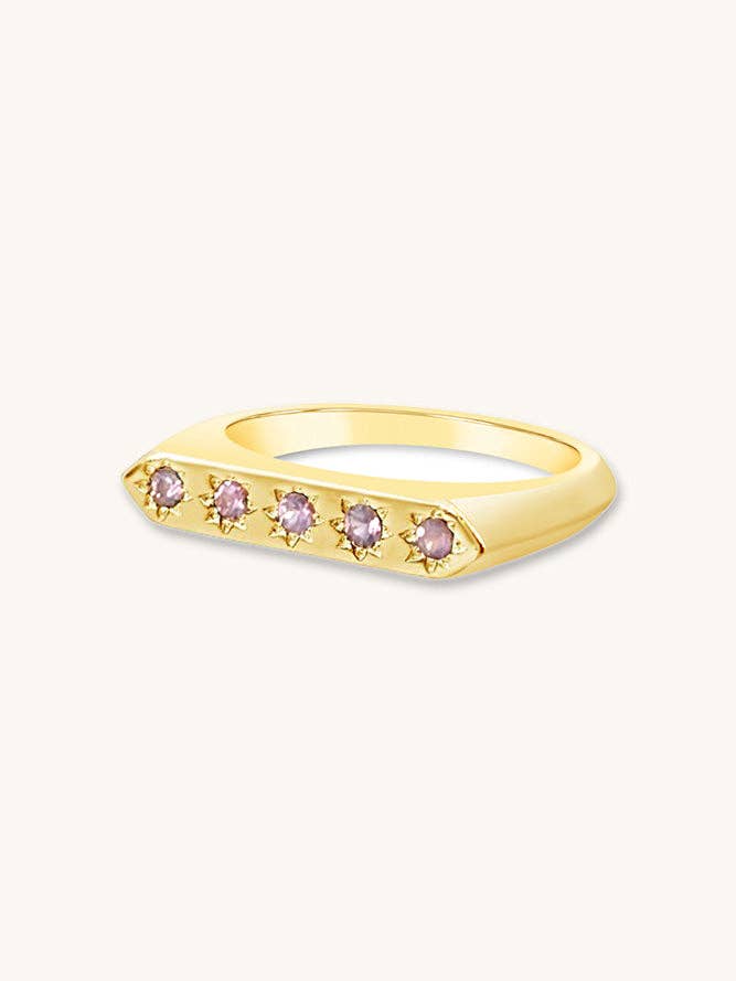 Constellation Ring - Pink Sapphire for wholesale by Sierra Winter Jewelry