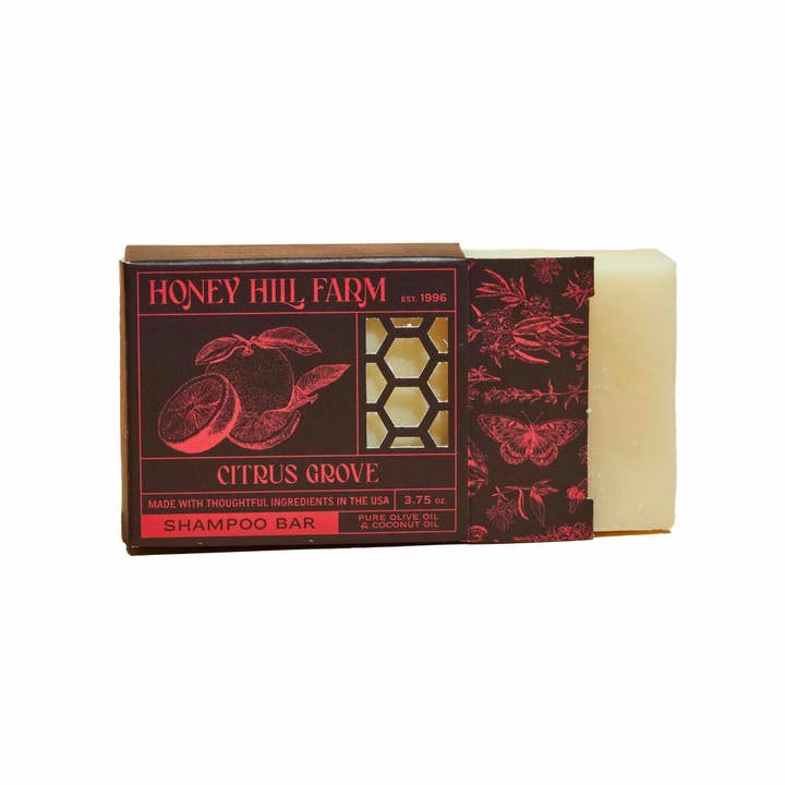 Honey Hill Farm - Wholesale Shampoo Puck/Solid Shampoo - Shampoo Bar - Citrus Grove 3.75 Oz